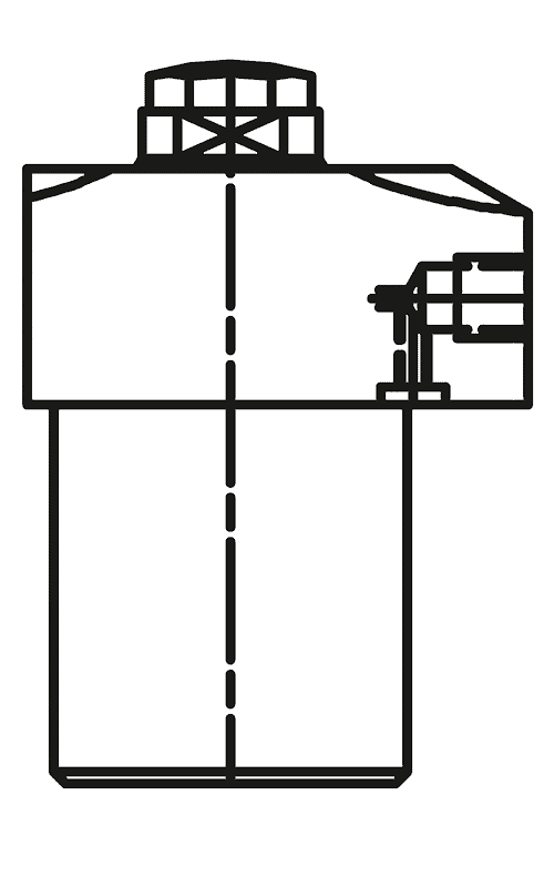 304 Flansch oben