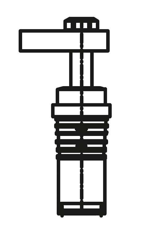 Schwenkspanner mit integriertem Abstützelement, max. 250 bar (dw) 2 SRA16 Patrone