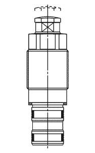 Abstützelement doppeltwirkend, max. 500 bar (dw) 1 IRFP 16SD