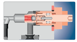 Hydraulische Hebelspanner Volumenstromregelventil